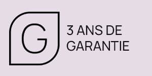 3 ans de garantie