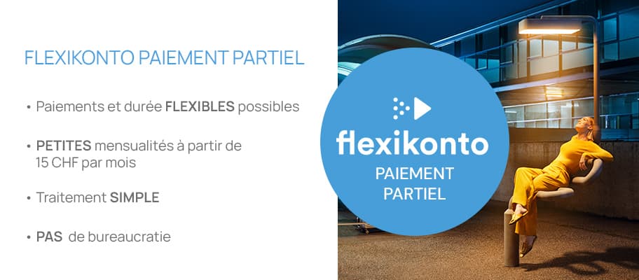 Flexikonto paiement partiel