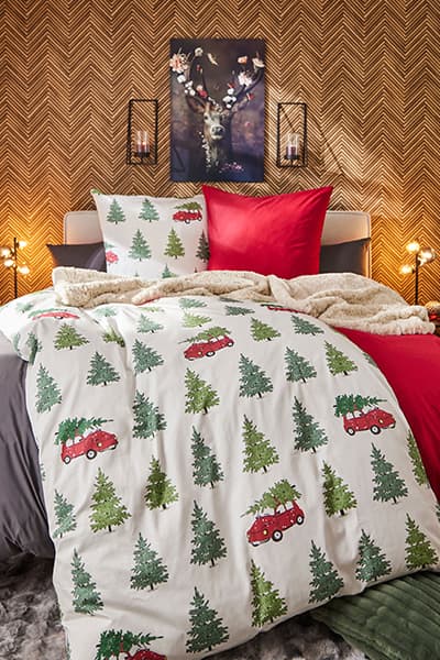 weihnachtliche Bettwäsche