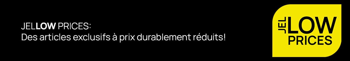 Votre temps libre, notre meilleur prix – Offre JELLOW PRICES durablement bas sur équipement de grande qualité