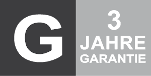 3 Jahre Garantie