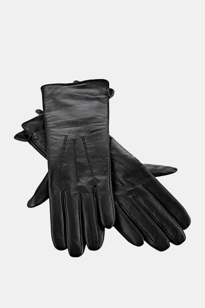 Hellbraune Mütze mit Leopardenmuster und breitem, geripptem Rand