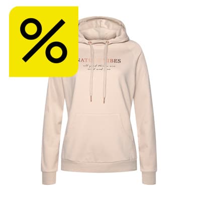 Prozentzeichen-Angebot – kurzer schwarzer Rock mit hellem Blumenmuster vor weißem Hintergrund
